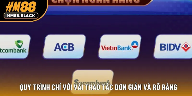 Quy trình chỉ với vài thao tác đơn giản và rõ ràng
